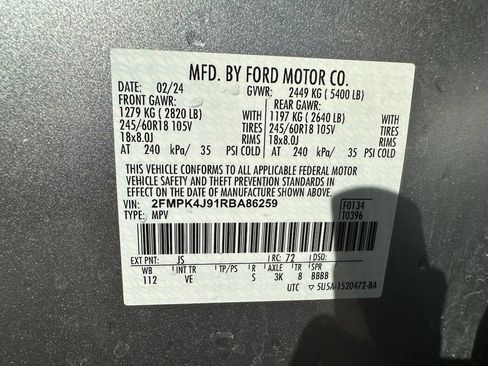 Used 2024 Ford Edge SEL AWD/4WD image 9