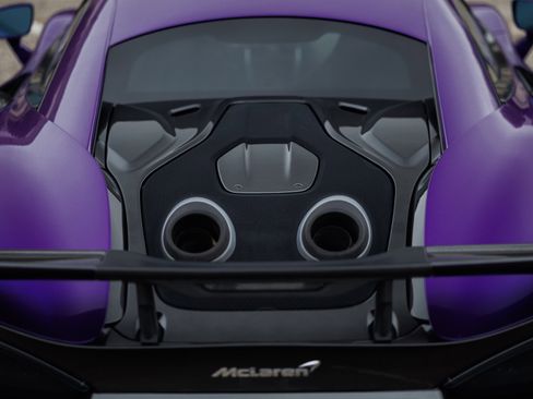 Used 2019 McLaren 600LT Rare MSO Mauvine Blue Tons of image 33