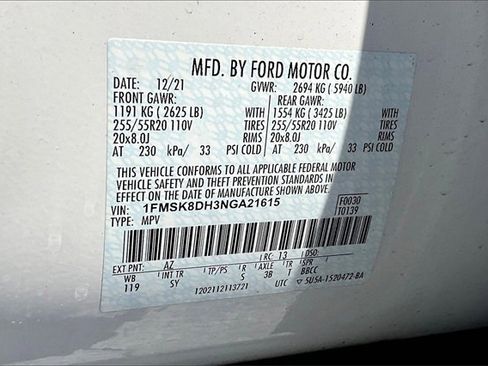 Certified 2022 Ford Explorer XLT w/ Equipment Group 202A image 35