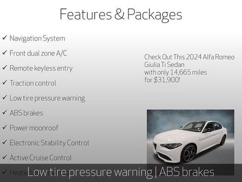 Used 2024 Alfa Romeo Giulia Ti AWD/4WD image 5