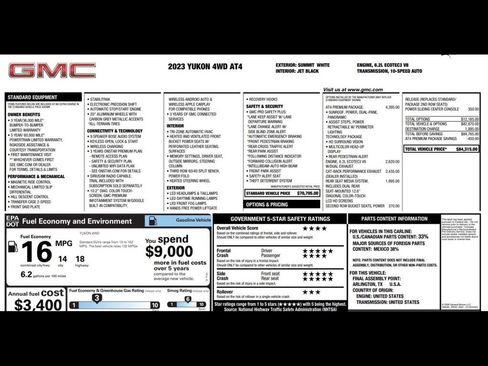 Used 2022 GMC Yukon XL SLT w/ SLT Premium Package RWD image 3