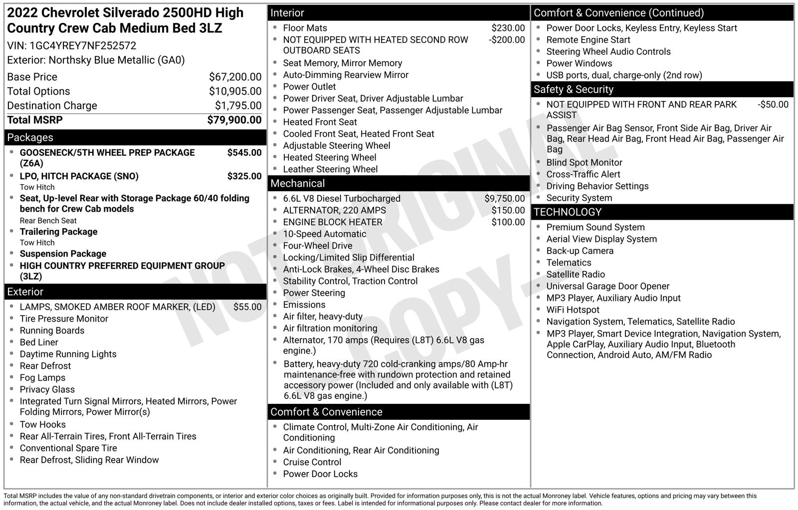 Used 2022 Chevrolet Silverado 2500 High Country AWD/4WD image 3