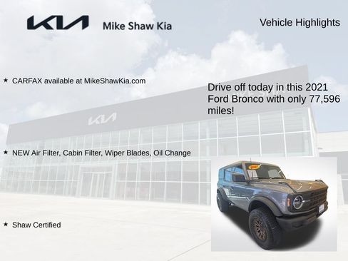 Used 2021 Ford Bronco 4-Door AWD/4WD image 8
