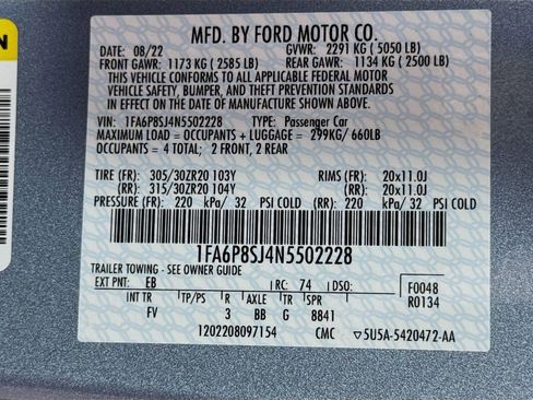 Used 2022 Ford Mustang Shelby GT500 RWD image 35