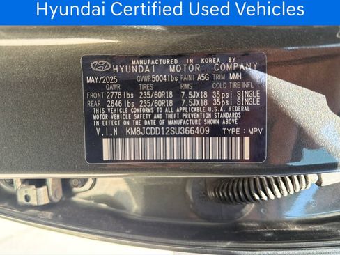 Certified 2025 Hyundai Tucson SEL AWD/4WD image 34