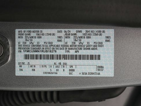 Certified 2024 Ford Escape ST-Line w/ Tech Pack #1 AWD/4WD image 29