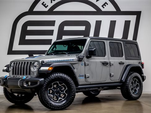 Used 2022 Jeep Wrangler Unlimited Rubicon 4xe w/ Cold Weather Group image 1