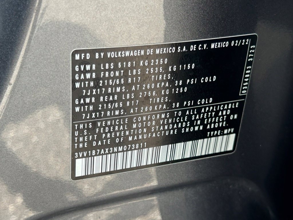 Used 2022 Volkswagen Tiguan S FWD image 52