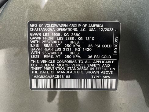 Used 2024 Volkswagen Atlas Peak Edition SEL AWD/4WD image 45