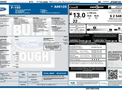 Used 2018 Ford F150 Lariat w/ Equipment Group 502A Luxury AWD/4WD image 2