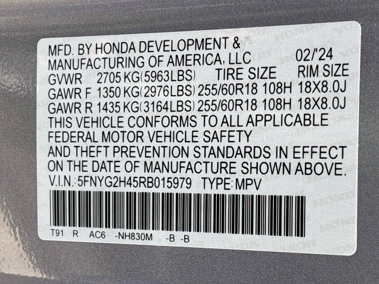 Certified 2024 Honda Pilot EX-L image 36