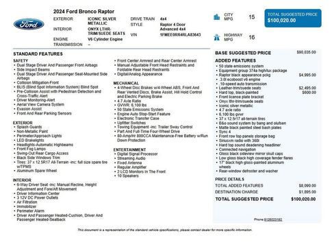 Used 2024 Ford Bronco Raptor image 46