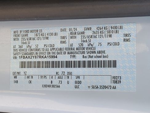 Used 2024 Ford Transit 350 XLT RWD image 29