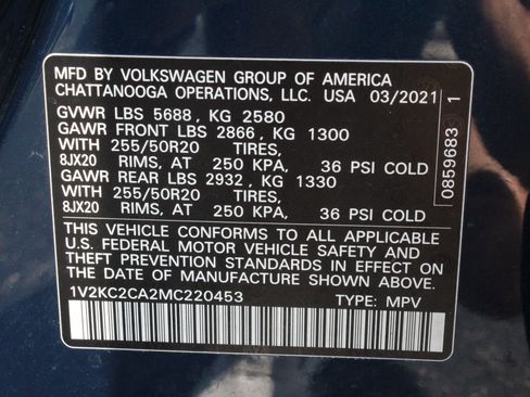 Used 2021 Volkswagen Atlas Cross Sport SE w/ Panoramic Sunroof Package AWD/4WD image 34