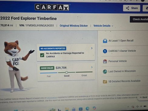 Certified 2022 Ford Explorer Timberline AWD/4WD image 50