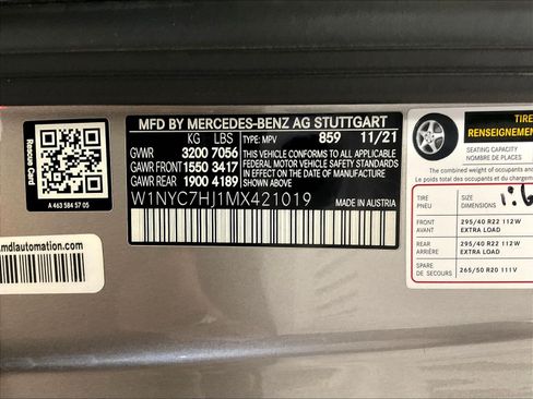 Certified 2021 Mercedes-Benz G 63 AMG 4MATIC w/ Seat Comfort Package image 19