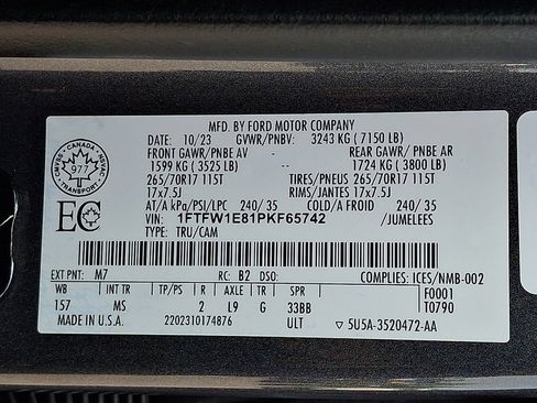 Used 2023 Ford F150 XLT w/ Equipment Group 301A Mid AWD/4WD image 26