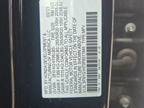 Certified 2023 Honda Pilot Touring image 31