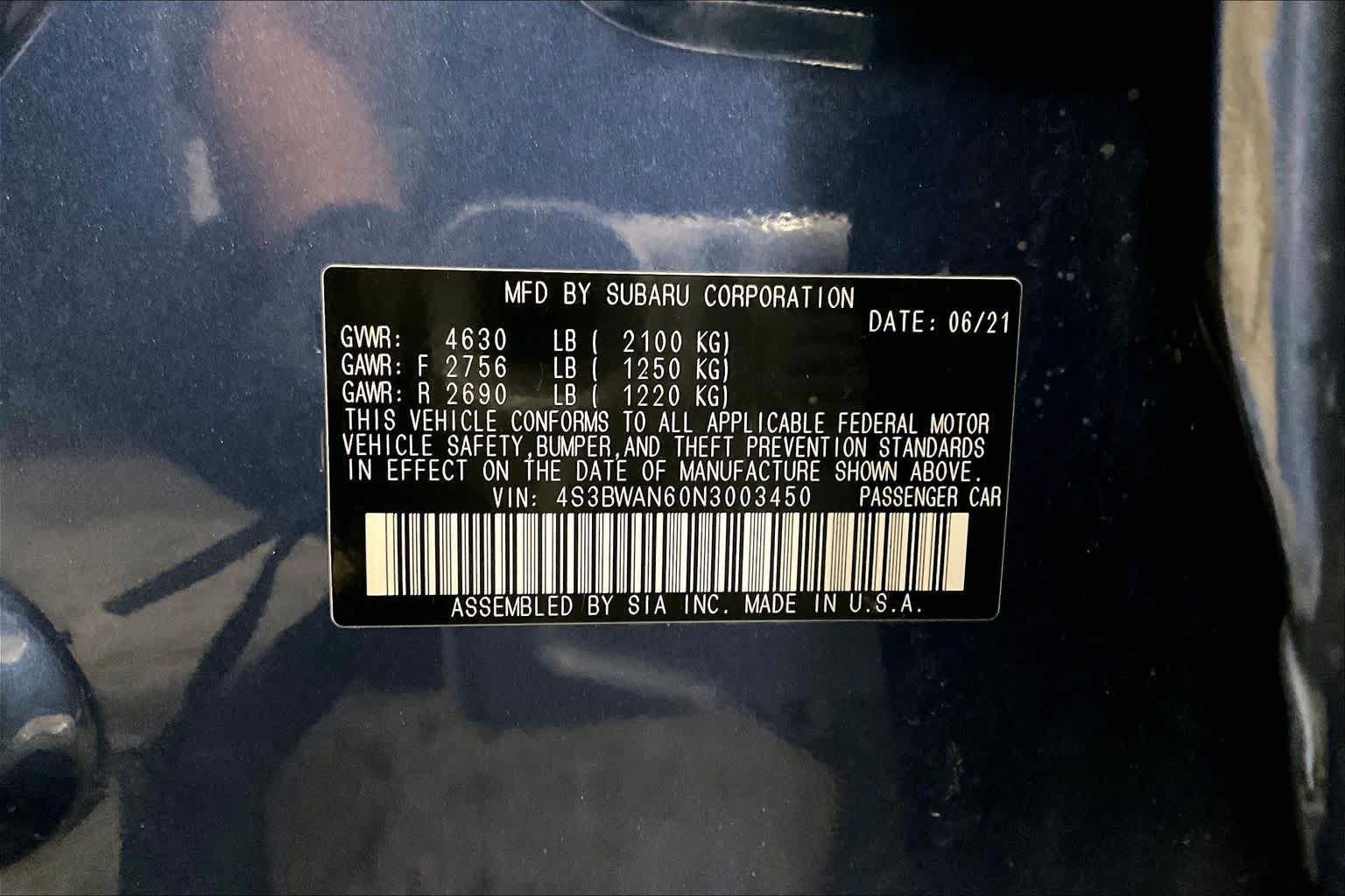 Used 2022 Subaru Legacy Limited AWD/4WD image 36
