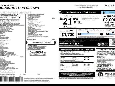 Used 2022 Dodge Durango GT RWD image 2