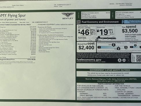 New 2026 Bentley Flying Spur Plug-In Hybrid image 52