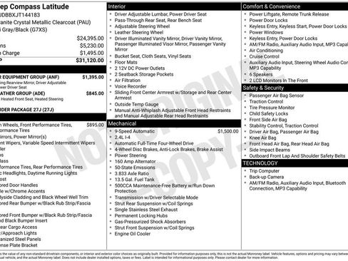 Used 2018 Jeep Compass Latitude w/ Popular Equipment Group AWD/4WD image 3