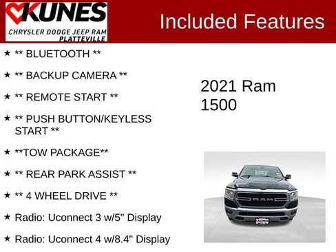Used 2021 RAM 1500 Big Horn AWD/4WD image 2