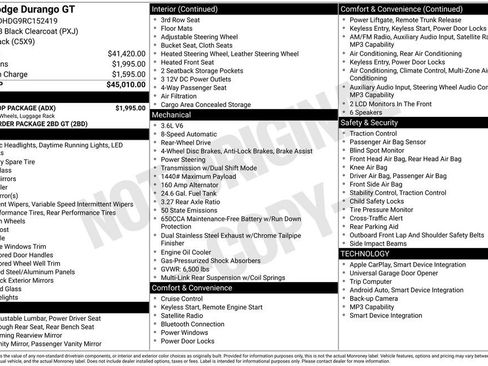 Used 2024 Dodge Durango GT w/ Blacktop Package RWD image 5