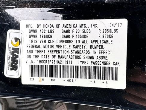 Used 2017 Honda Accord EX image 19