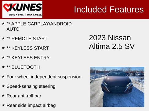 Used 2023 Nissan Altima 2.5 SV image 2