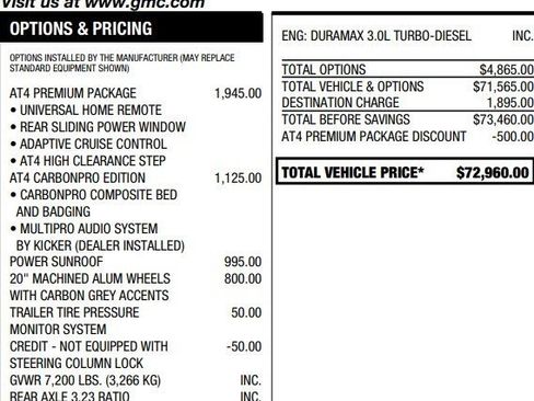 Certified 2023 GMC Sierra 1500 AT4 w/ AT4 Premium Package image 2