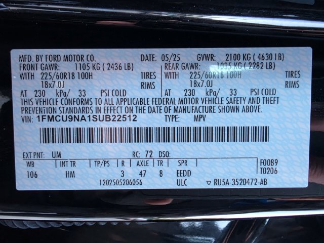 Used 2025 Ford Escape ST-Line Select AWD/4WD image 28