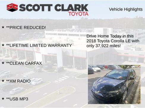 Used 2018 Toyota Corolla LE FWD image 13