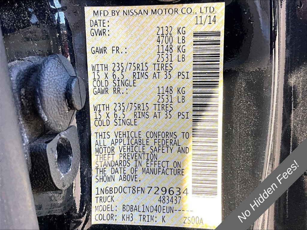 Used 2015 Nissan Frontier S RWD image 25