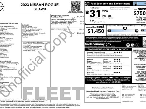 Used 2023 Nissan Rogue SL AWD/4WD image 2