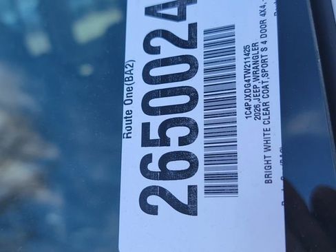 New 2026 Jeep Wrangler Sport S image 36