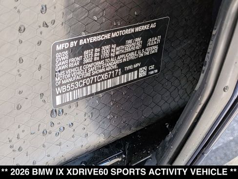 New 2026 BMW iX xDrive60 AWD/4WD image 19