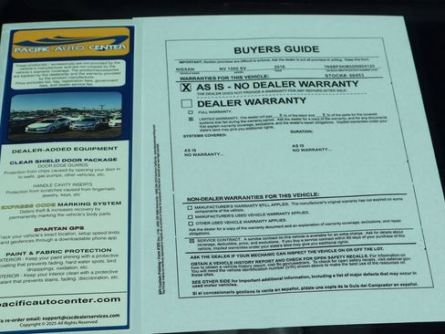 Used 2016 Nissan NV 1500 SV image 42