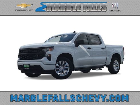 Certified 2025 Chevrolet Silverado 1500 Custom w/ LPO, Dark Essentials Package RWD image 1