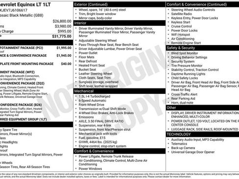 Used 2018 Chevrolet Equinox LT w/ Sun & Infotainment Package FWD image 3