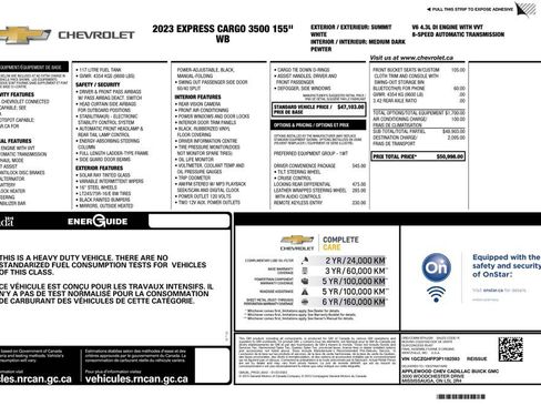 Used 2023 Chevrolet Express 3500 Extended w/ Driver Convenience Package RWD image 2