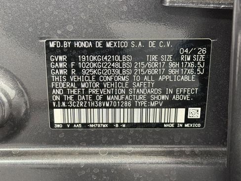 New 2027 Honda HR-V LX image 19