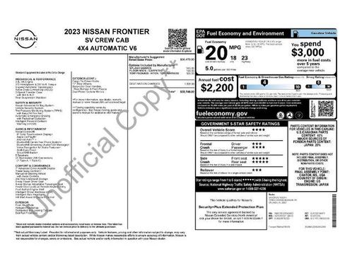 Certified 2023 Nissan Frontier SV w/ Tow Package image 30