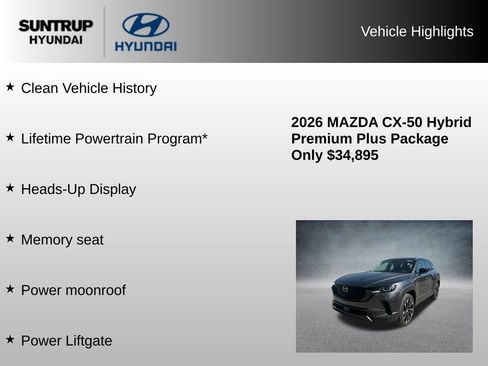 Used 2026 MAZDA CX-50 2.5 Hybrid w/ Premium Plus Pkg AWD/4WD image 8