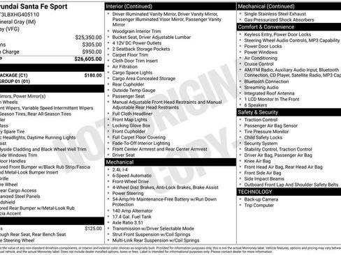 Used 2017 Hyundai Santa Fe Sport w/ Cargo Package FWD image 12
