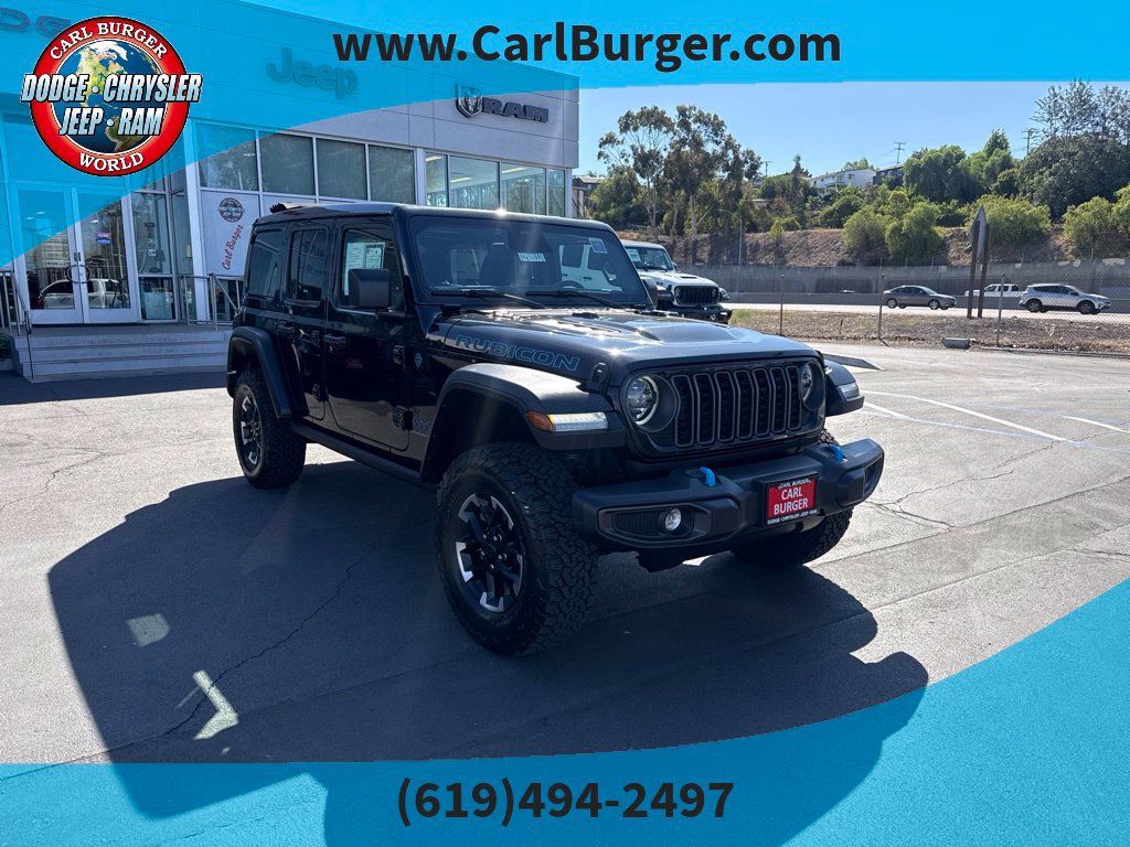 Certified 2025 Jeep Wrangler Unlimited Rubicon 4xe w/ Convenience Group AWD/4WD image 1