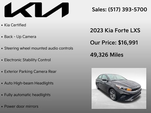 Used 2023 Kia Forte LXS image 7