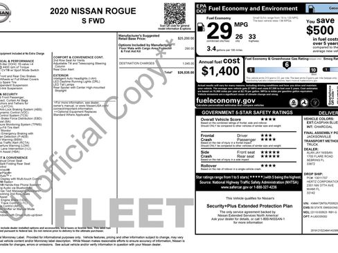 Used 2020 Nissan Rogue S FWD image 3