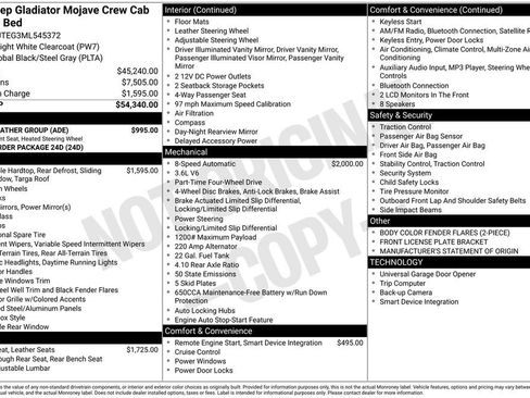 Used 2021 Jeep Gladiator Mojave w/ Cold Weather Group image 1