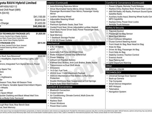 Certified 2025 Toyota RAV4 Limited w/ Advanced Technology Package AWD/4WD image 7